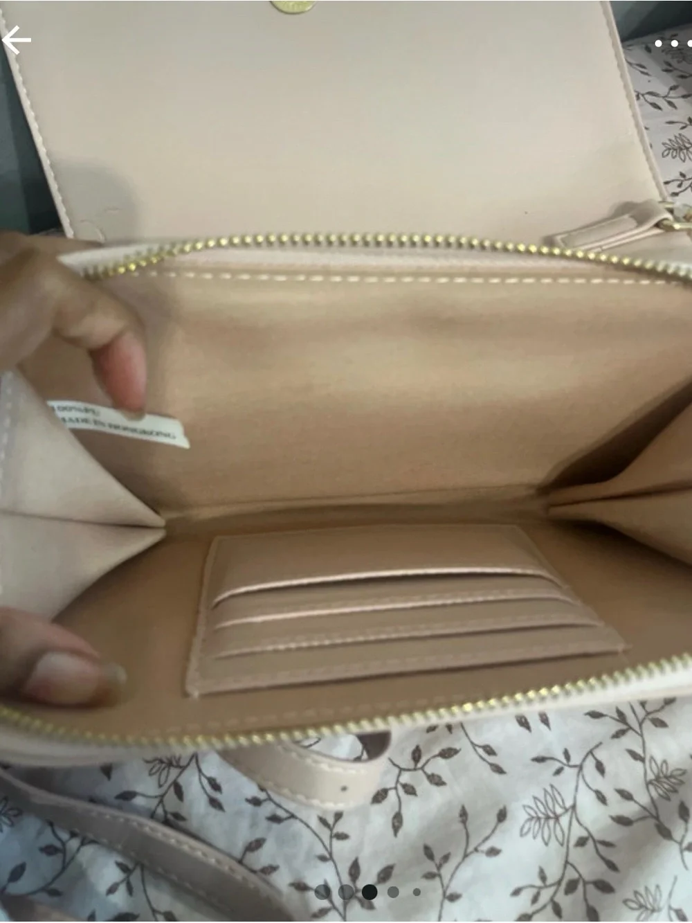 Women's Quilted Crossbody Bag in Light Beige